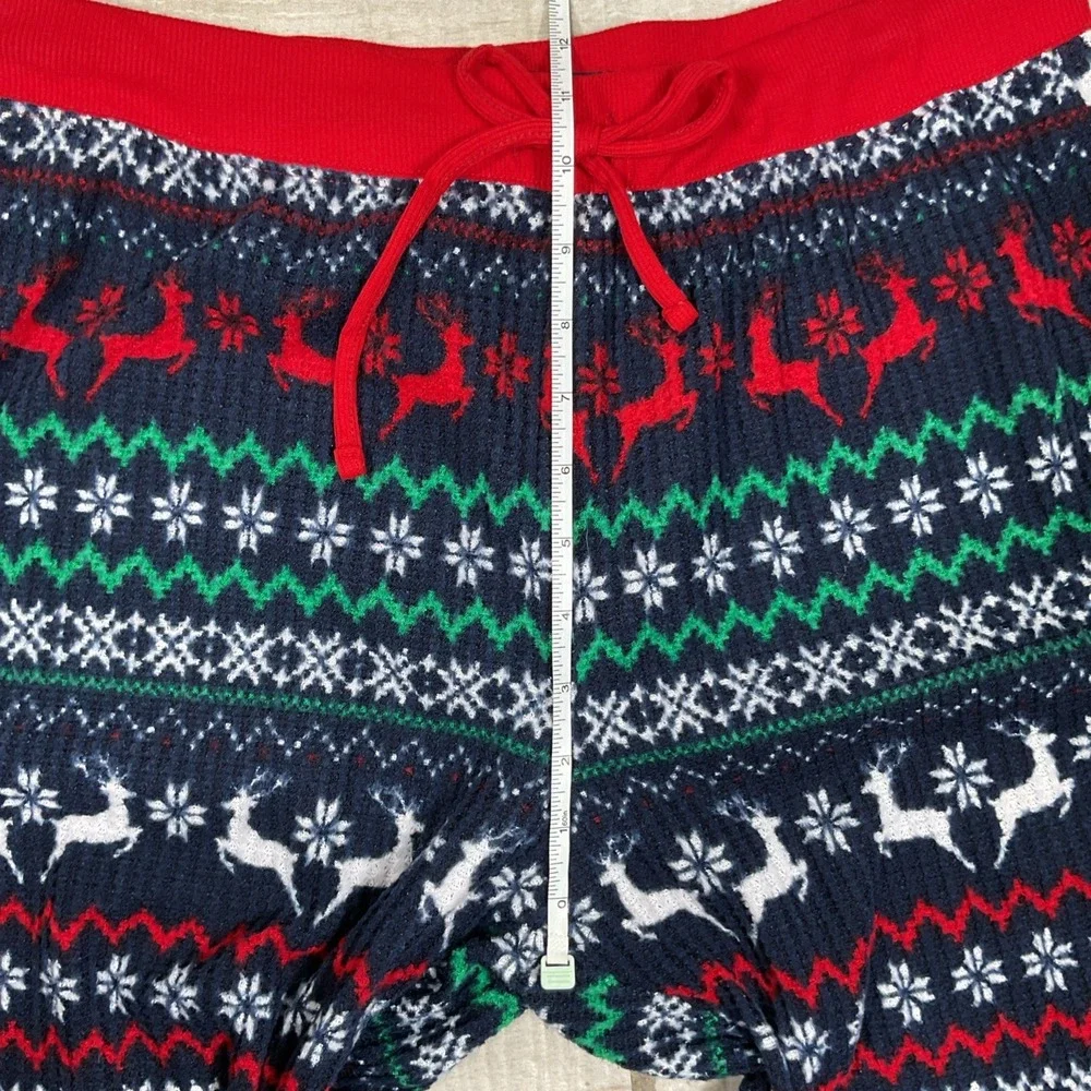 Lands End Pajama Set Size‎ Medium 2 piece Fairisle Pattern Soft Cozy Stretch